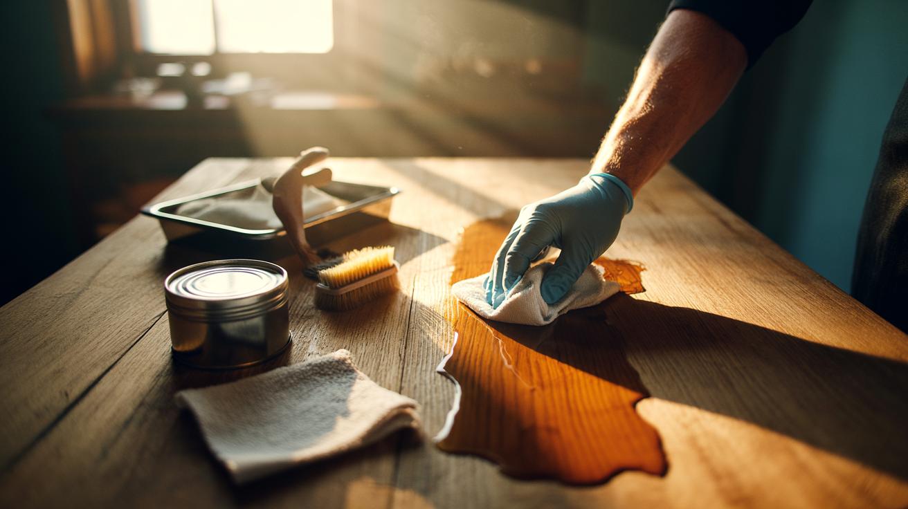 The boiled-flaxseed polish restores dull wood: how natural oils return shine and smoothness