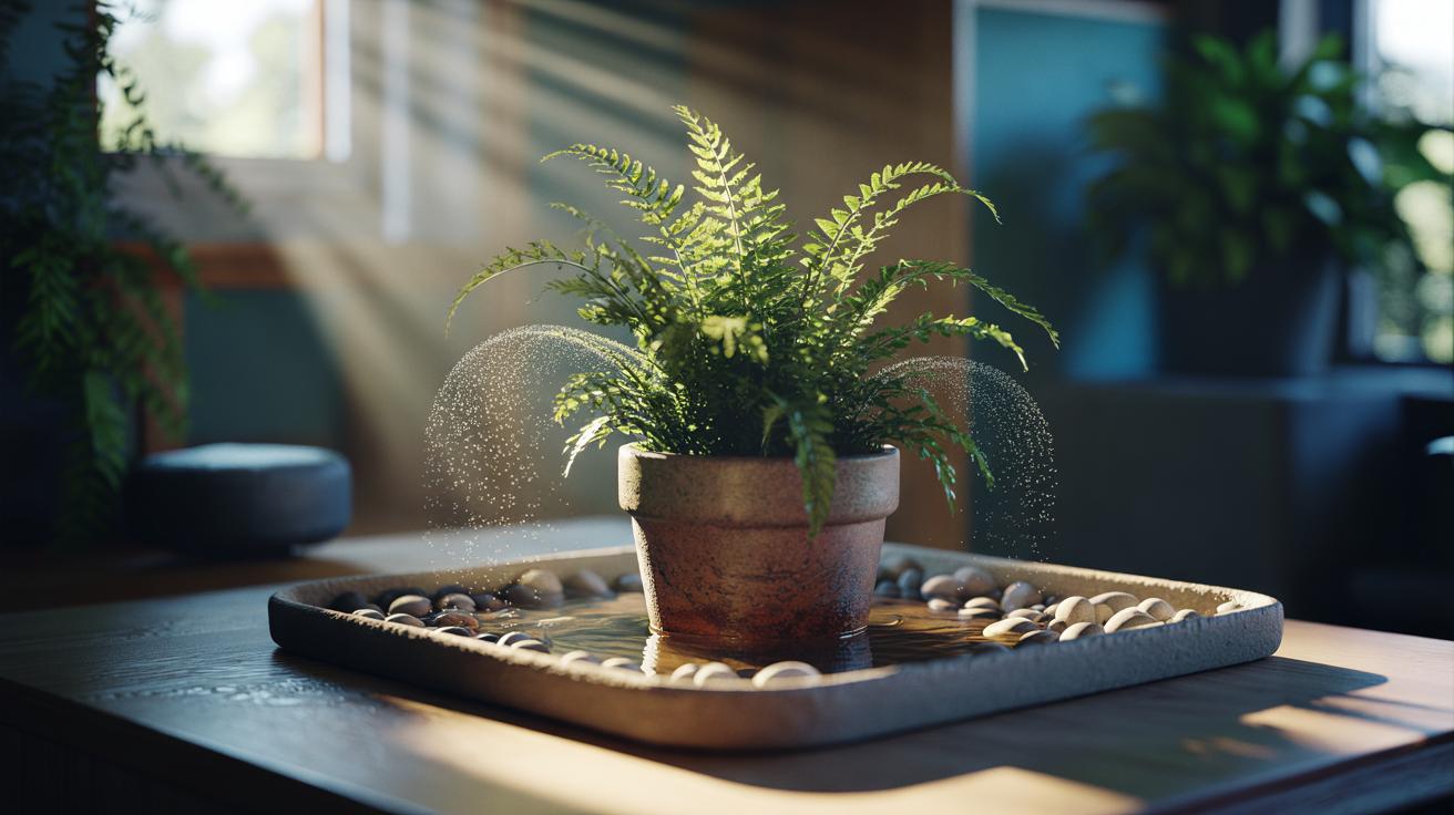 The gravel-tray setup that boosts houseplant humidity: how evaporation creates a gentle moisture zone