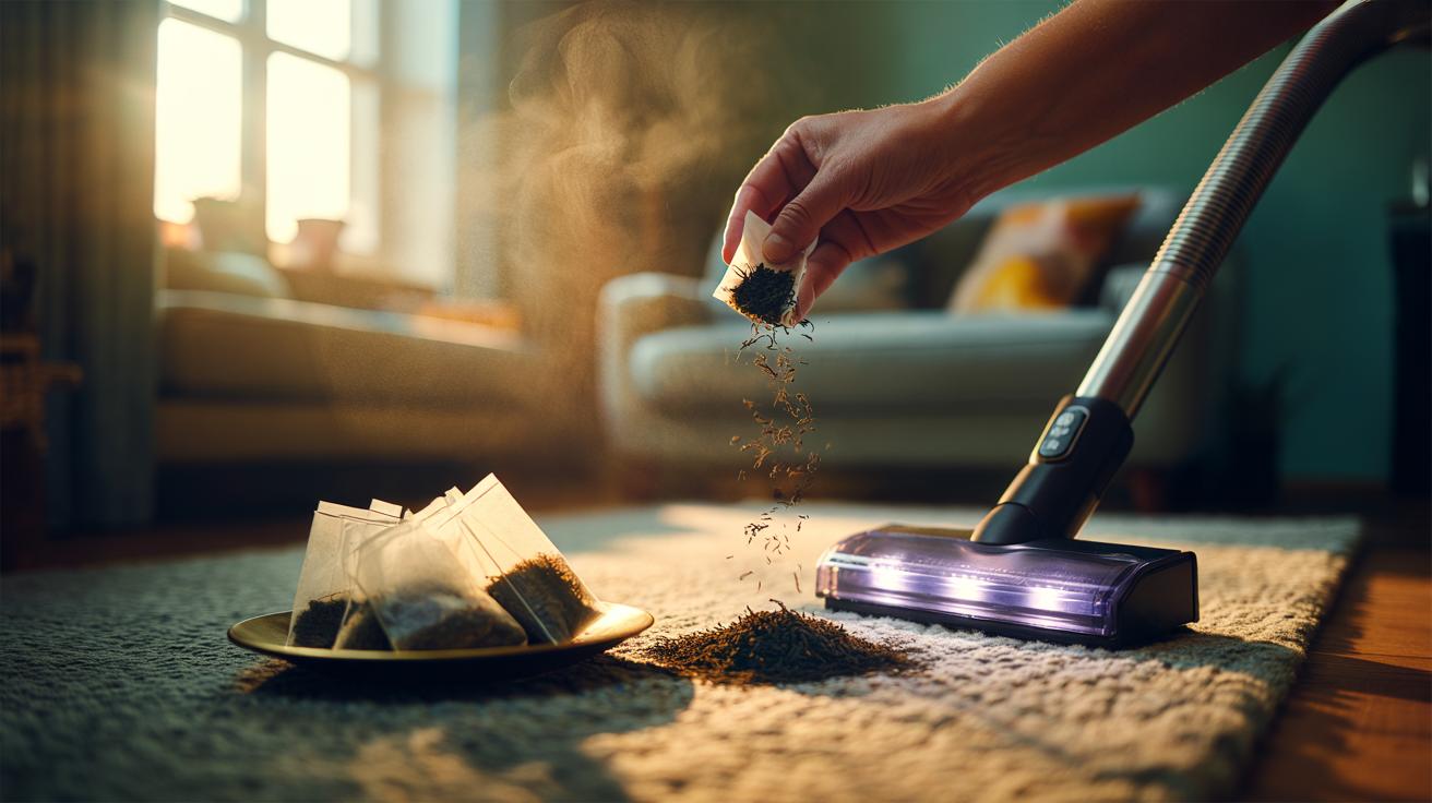 The tea-bag carpet treatment neutralises smells: how tannins trap unwanted odours